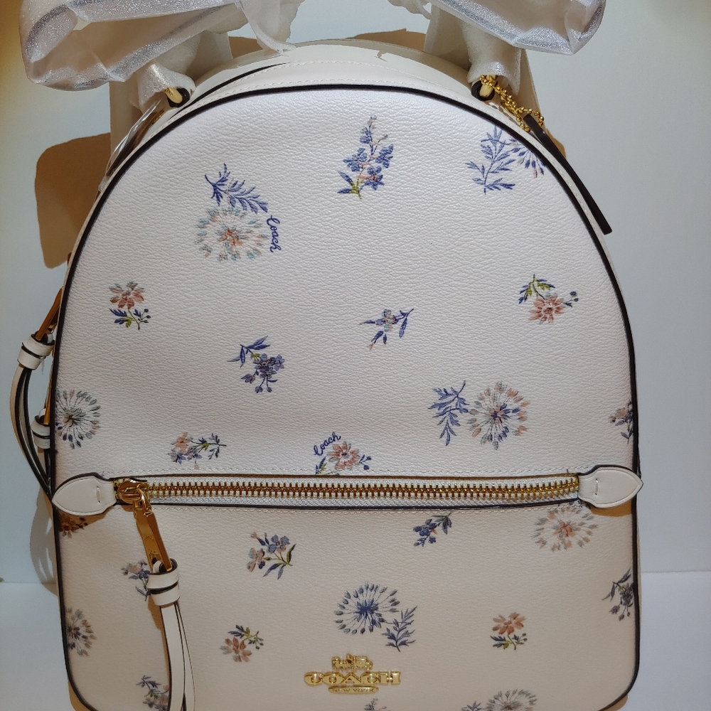 Coach Jordyn Backpack With Dandelion Floral Print - Picture 2 of 6